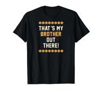 Ese es mi Hermano por ahí Fuera Baseball Bro Camiseta gráfica económica, Hombre, Negro, M