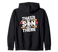 Ese Es Mi Hijo Ahí Fuera Béisbol Amor Sudadera con Capucha