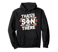 Ese Es Mi Hijo Ahí Fuera Béisbol Amor Sudadera con Capucha