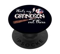 Ese es mi nieto, el deporte del béisbol, el apoyo del abuelo PopSockets PopGrip Adhesivo