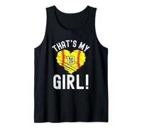 Ese es mi niña número de softbol #13 Camiseta sin Mangas