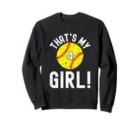Ese es mi niña número de softbol #4 Sudadera