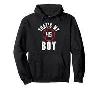 Ese es mi niño número de béisbol #45 Sudadera con Capucha