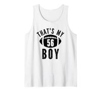 Ese es mi niño Número de fútbol #56 Camiseta sin Mangas