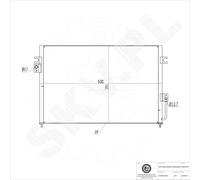 ESEN SKV Condensador Aire Acondicionado Sin Secador para Hyundai Terracan HP