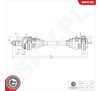 ESEN SKV Eje De Transmisión Articulado Para BMW 3er Cabriolet E36 Z3 Roadster