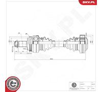 Esen Skv Eje De Transmisión Cardán Para Bmw X3 E83 2.0d 3.0d