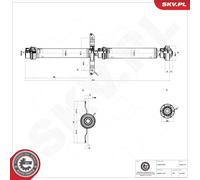 Esen Skv Eje De Transmisión Cardán Trasero Para Audi Q5 8Rb 3.0 Tdi Quattro Sq5
