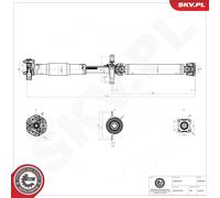 Esen Skv Eje De Transmisión Cardán Trasero Para Bmw 3er E90 318i 320i E91 E92