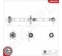 Esen Skv Eje De Transmisión Cardán Trasero Para Bmw 5 Series Touring E61 E60
