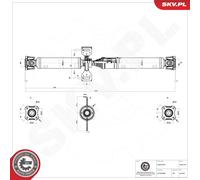 Esen Skv Eje De Transmisión Cardán Trasero Para Toyota Rav 4 III _A3_