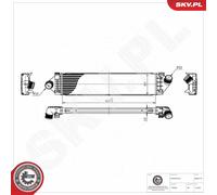 ESEN SKV Intercooler Ladeluftkühler para Ford Kuga II 2.0 TDCi 4x4