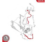 ESEN SKV Manguera Conducto Alta Presión Aire Acond. para Audi A4 Avant