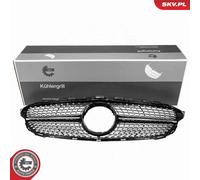 ESEN SKV Parrilla De Radiador Brillante Negra Para Mercedes-Benz Clase C