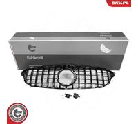 ESEN SKV Parrilla De Radiador Brillante Negra Para Mercedes-Benz Clase C