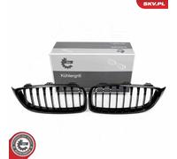 ESEN SKV Rejilla Delantera Doble para BMW Serie 4 Gran Coupé F36 Negra Brillante