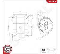 ESEN SKV Soporte Motor trasero Motorlager para Jeep Grand Cherokee II 4.0 4x4