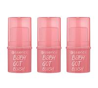 Esence Baby Got Blush, colorete, nº 30, rosa, natural, radiante fresco, vegano, sin alcohol, sin parabenos, sin partículas de microplástico, 3 unidades (3 x 5,5 g)