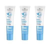 Esence Hydro Hero PRIMER, blanco, hidratante, duradero, alisador, natural, vegano, sin aceite, sin alcohol, sin parabenos, 3 unidades (3 x 30 ml)