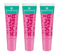 Esence Juicy Bomb Shiny Lipgloss, n.º 102, rosa, brillante, fresco, brillante, vegano, sin alcohol, sin parabenos, sin micropartículas de plástico, 3 unidades (3 x 10 ml)