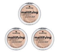Esence Mattifying Compact Powder, polvo nº 04 perfect beige, nude, para pieles mixtas, para pieles secas, para piel con impurezas, mate, vegano, sin nanopartículas, 3 unidades (3 x 12 g)