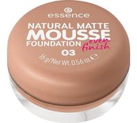 Esence Natural Matte Mousse Foundation, n.º 03, nude, mate, mate, vegano, sin aceite, sin perfume, sin alcohol, 1 unidad (15 g)