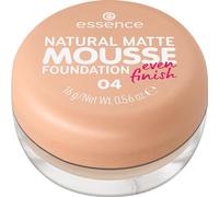 Esence Natural Matte Mousse Foundation, n.º 04, nude, mate, mate, vegano, sin aceite, sin perfume, sin alcohol, 1 unidad (16 g)