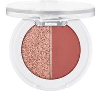 Esence Soft Touch Duo Eyeshadow - Sombra de ojos n.º 01, marrón, 2 tonos marrones, larga duración, resultado inmediato, vegano, sin micropartículas de plástico, sin nanopartículas, sin perfume, 1
