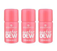 Esence Water DEW Serum Blush, rubor, nº 20, rosa, nutritivo, radiante fresco, vegano, sin parabenos, sin micropartículas de plástico, sin nanopartículas, 3 unidades (3 x 3,5 ml)