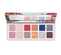 Esence Welcome to London Eyeshadow Palette, sombra de ojos, multicolor, 12 colores, intenso, metálico, mate, vegana, sin micropartículas de plástico, sin nanopartículas, sin perfume, 1 unidad (13,2 g)