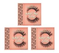 Esence what the Fake - Pestañas postizas (3 unidades, sin perfume, 3 unidades, sin perfume, transparente, con efecto de pestañas postizas, veganas, sin micropartículas de plástico, sin perfume, 3