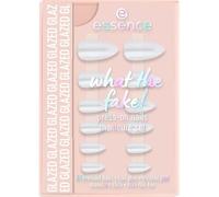 Esence what the false - Juego de manicura de uñas, n.º 01, color blanco, duradero, de secado rápido, brillante, brillante, vegano, sin nanopartículas, 1 unidad (28 unidades)