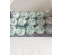 Esencia a Mora Wax Melts Aroma Ropa Limpia en Forma de Donut - Pack 30 Unidades - Cera Vegetal Aromática para Quemador - Fragancia Fresca para el Hogar - Hechos a Mano