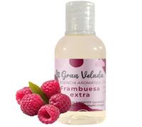 Esencia aromática concentrada de Frambuesa Extra | Dulce y envolvente aroma a frutos rojos | Ideal para hacer perfumes, cosméticos y velas | Versátil y Vital | Tamaño: 1 Litro