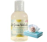 Esencia Aromática Toallitas de Bebé: Fragancia Suave y Envolvente | Ideal para Perfumes, Ambientadores y Cosméticos Caseros | Fórmula Concentrada 1 Litro