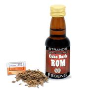 Esencia Estilo Ron Oscuro Cuba 25ml - Sin Alcohol - Rinde 0,75L - Con Chips De Roble Francés 20g Gratis