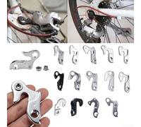 Esenciales de reparación de bicicletas Fiable aleación de aluminio trasero cambio cambio gancho gancho opción disponible (008)