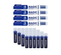ESENG Whiteboard Marker Magic WM-218 (4 rotuladores + 24 cartuchos, azul)