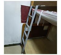 EsEntL Escalera para literas con Gancho, Color Blanco, Gris y Negro, para remolques de Viaje, Escuela, Escalera Colgante para vehículos recreativos, Escalera de Metal para Dormitorio Tipo Loft, 116