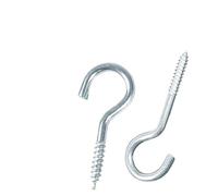 ESESE Apertura de tornillos de gancho for lámpara de ojo de oveja, ganchos con signo de interrogación, 3# 4# 5# 6# 8# 9# 10#, tornillo autorroscante chapado en zinc azul(No.12 5pcs)