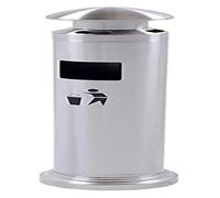 ESESE Cenicero de pared for exteriores, cenicero pie acero inoxidable, for cigarrillos, for, for puros(Silver)