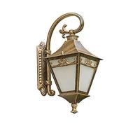 ESESE Farola de jardín, lámpara Pared E27, Pantalla Vidrio Blanco lechoso, for, Industrial Vintage for Exteriores, Porche y Patio