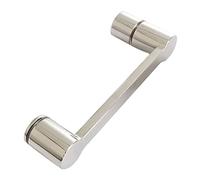 ESESE Manija de puerta de vidrio | Perilla de ducha de acero inoxidable | Tirador/empujador con accesorios de baño | Botón for puerta de mampara de ducha | Toallero de cromo pulido(400mm)