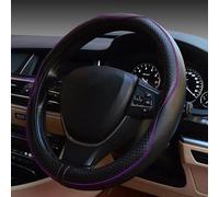 ESEWALAS - Funda Universal para Volante de automóvil, Funda de Cuero Antideslizante, Protector de Volante de Estilo Deportivo, Accesorios Interiores de automóvil, Fundas para Volante de automóvil