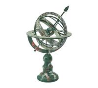 Esfera armilar, decoración de globo de metal, la decoración de globo de metal cuenta con un diseño a prueba de polvo e impermeable que puede girar 360 grados, globo de tierra para peinar en