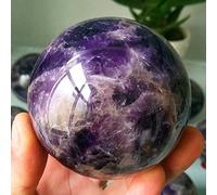 Esfera De Amatista Natural De 70/90mm, Bola De Cristal De Cuarzo, Hermosa Decoración De Habitación, Piedras Preciosas Moradas, Cristales Curativos De Chakra,diámetro 70mm-75mm