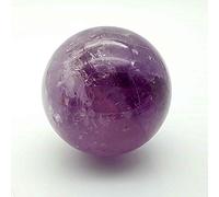 Esfera de Amatista Pulida Bola de Cristal Morada Cuarzo 100% Natural Piedra de la Paz (1cm)