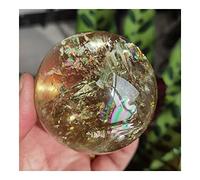 Esfera de cristal citrino natural Bola de piedras preciosas de cuarzo amarillo Reiki (Size : 700-800g)