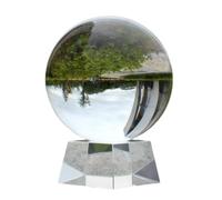Esfera de Cristal, Gran Bola de Cristal Transparente Feng Shui for atraer Riqueza y Fortuna Decoración de casa de Pueblo Sala de Estar Oficina(A,16cm)