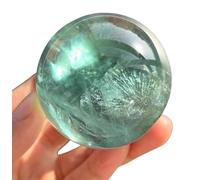 Esfera de cristal natural, piedra preciosa, cristales curativos, pulida, bola adivinación, meditación, brujería, 55 mm(40mm)